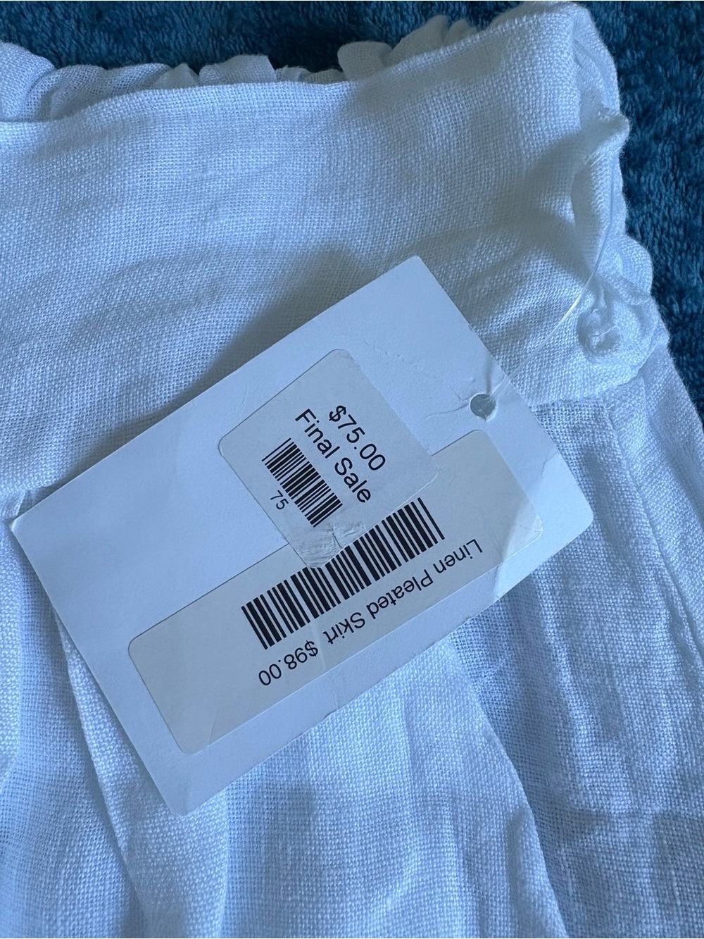 JS Millenium White Linen Maxi Skirt - Classic Summer Style - Picture 9 of 10